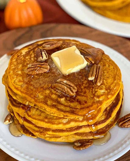 Pumpkin Spice Pancakes with Pancake Mix