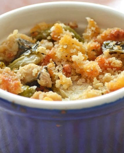 Roasted Brussels Sprouts Gratin