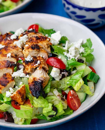 Greek Salad with Grilled Chicken