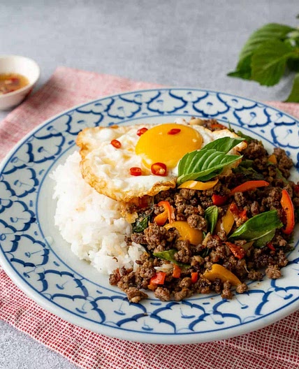 Thai Holy Basil Stir Fry with Beef (Pad Kra Pao)