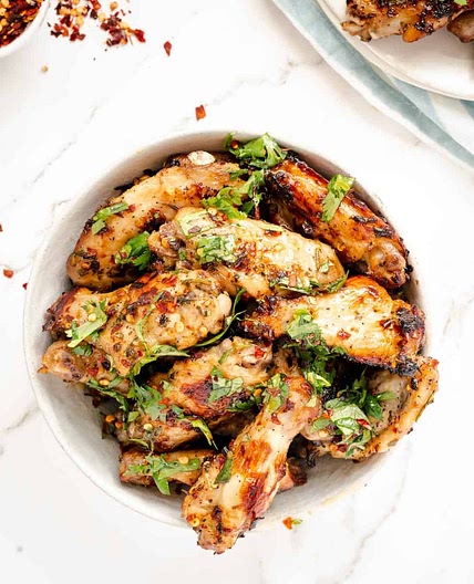 Zesty Baked Italian Style Chicken Wings