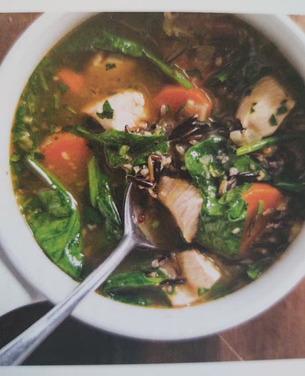 p65 Garlic-Chicken and Wild Rice Soup