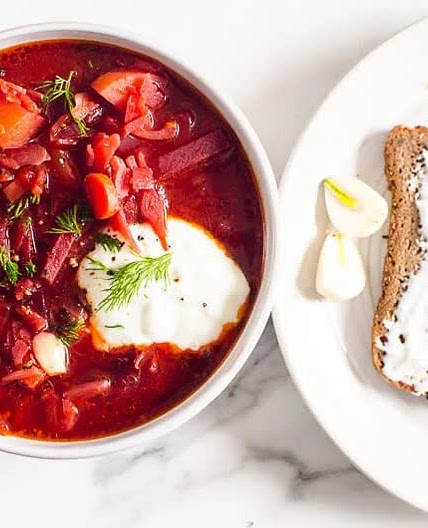 Borscht (Ukrainian Beet Soup)
