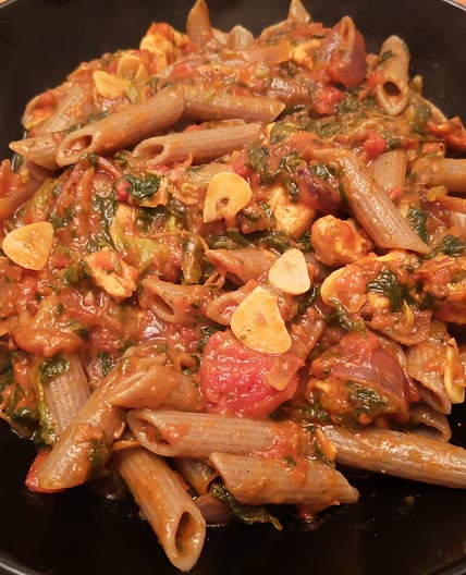 Chilli Spinach & Quorn Pasta