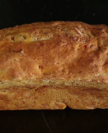 Tomato bread with feta cheese