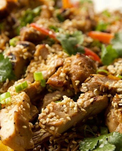 Teriyaki Chicken with Sesame Noodles