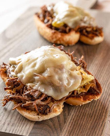 Slow-Cooker Drip Beef Sandwiches