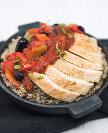 Spicy Sicilian Chicken and Quinoa