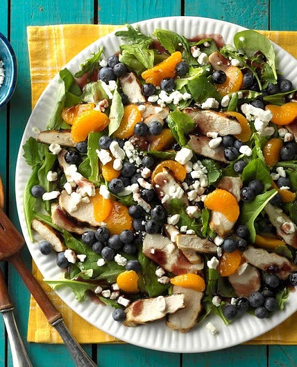 Grilled Chicken Salad with Blueberry Vinaigrette