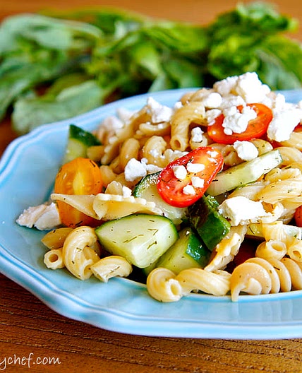 Pretty Pasta Salad without Mayo