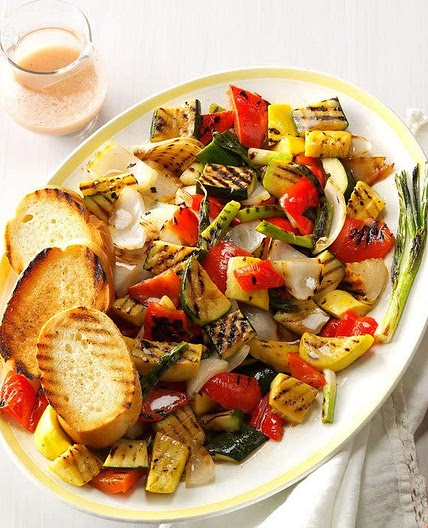 Grilled Veggies with Mustard Vinaigrette