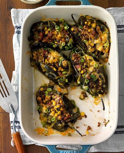 Fiery Stuffed Poblanos