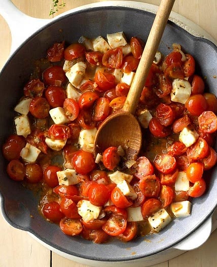 Cherry Tomato Mozzarella Sauté