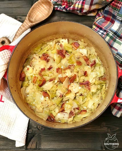 Dutch Oven Cabbage and Bacon
