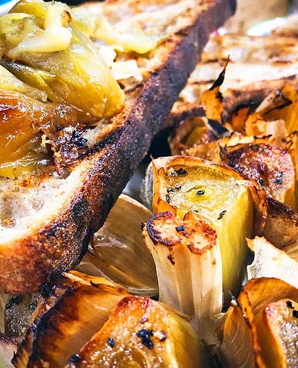 Roasted Elephant Garlic Bread