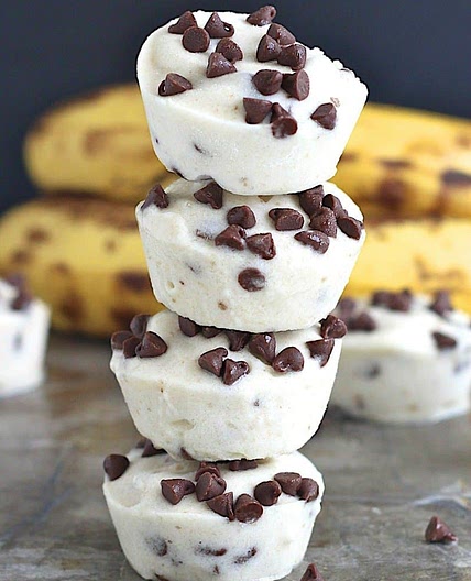 2- Ingredient Banana Chocolate Chip Ice Cream Bites