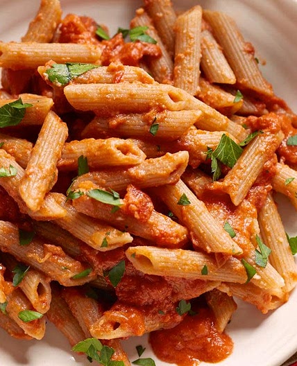 Lightened-Up Penne a la Vodka