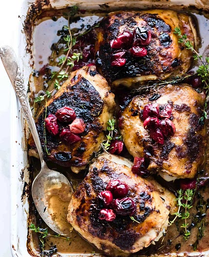 Paleo Cranberry Chicken (One Pan Dinner)