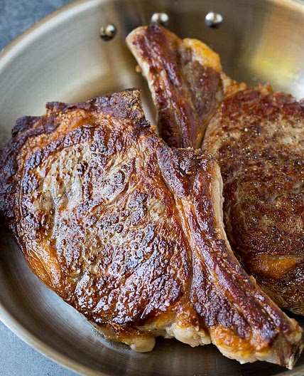 Rib Eye Steak with Garlic Butter