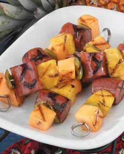 Polynesian Sausage Kabobs