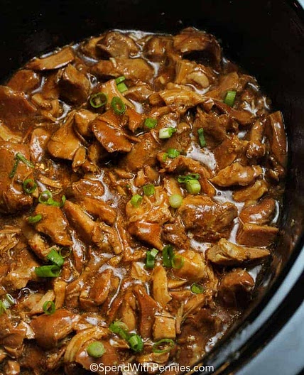 Crock Pot Bourbon Chicken