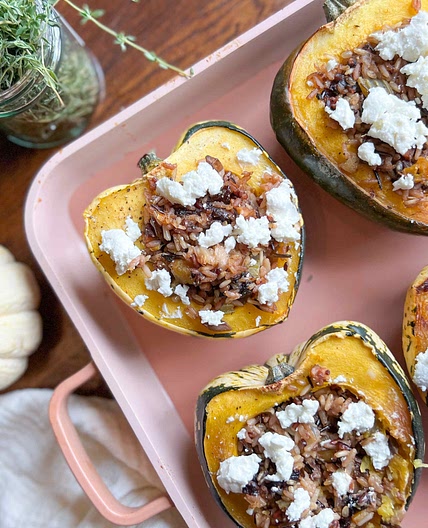 Roasted Stuffed Acorn Squash
