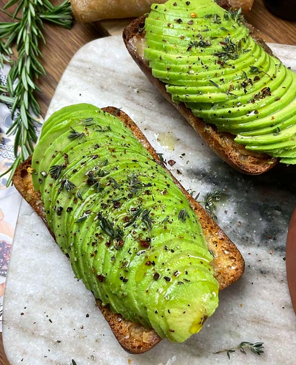 Roasted Garlic Avocado Toast