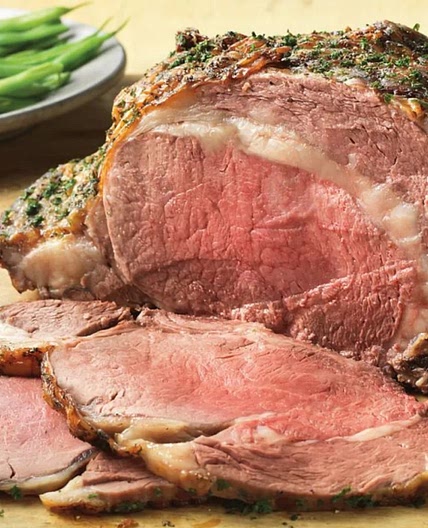 Prime Rib with Garlic and Herb Butter