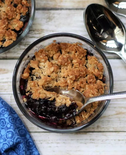 Air Fryer Blueberry Crisp