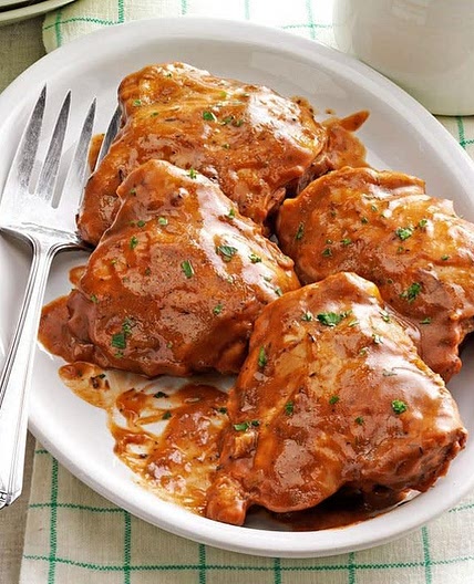 Pressure-Cooker Apple Balsamic Chicken