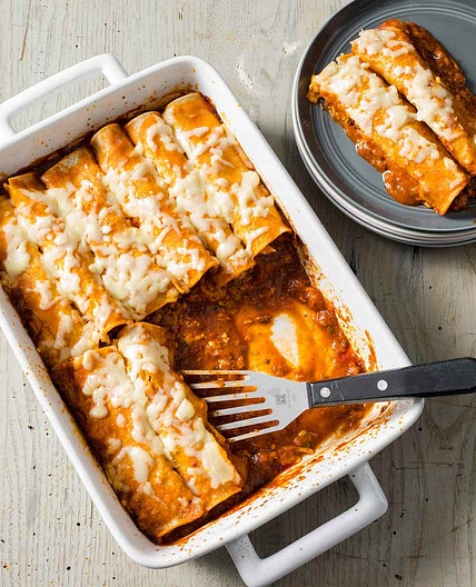 Chicken enchiladas