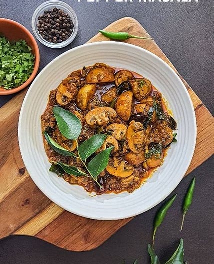 Mushroom Pepper Masala