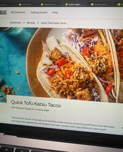 Quick Tofu Katsu Tacos