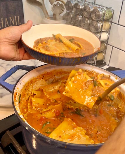 Dairy-free Lasagna Soup