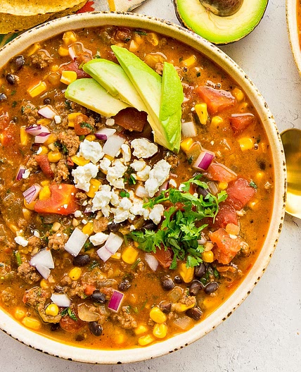Stovetop Taco Soup Recipe
