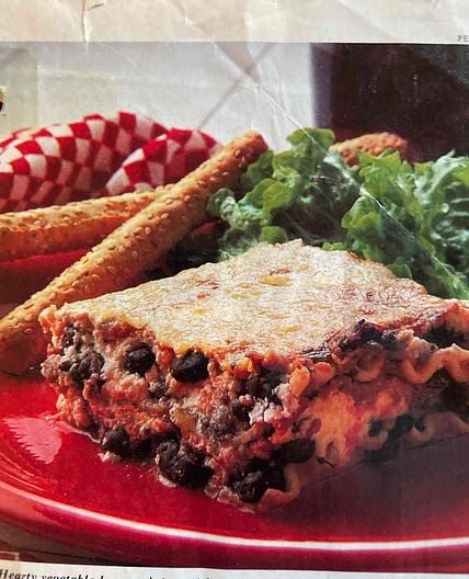 Black bean lasagne 