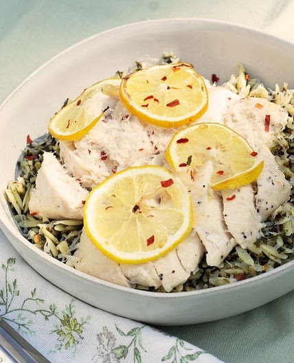Lemon Chicken with Orzo