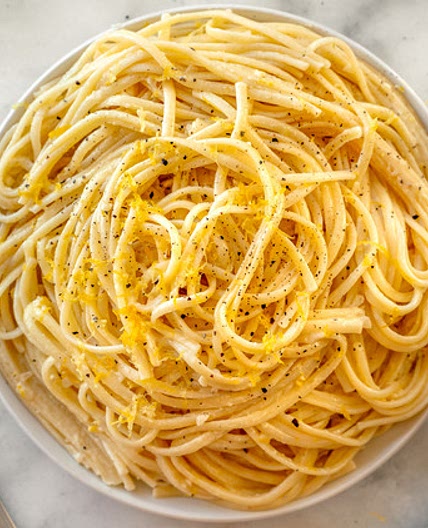 Linguine with Lemon-Cream Sauce