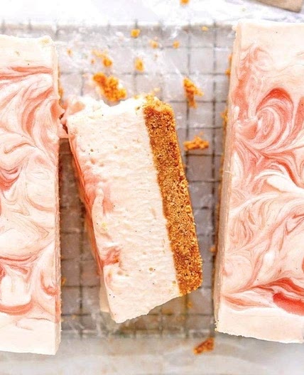 No bake rhubarb cheesecake 