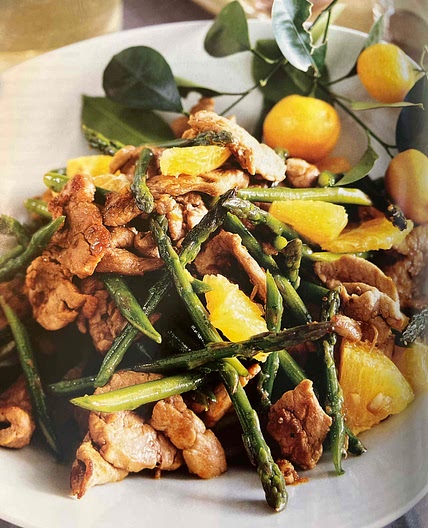 Orange Pork and Asparagus Stir-fry