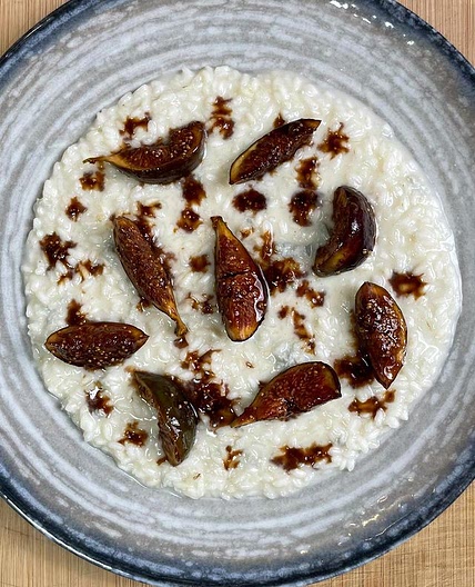 Risotto with Figs and Gorgonzola