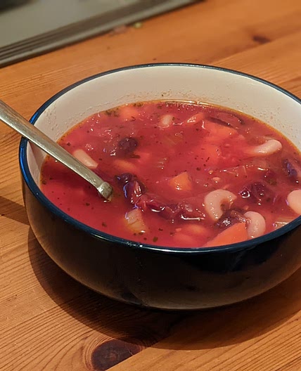 Vegan Minestrone with Beet