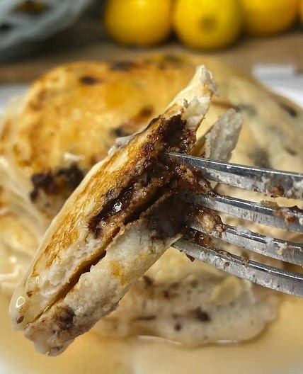 Protein Chocolate Chip Pancakes