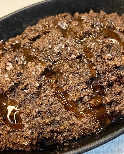 Sated Caramel Protein Gooey Air Fryer Brownie