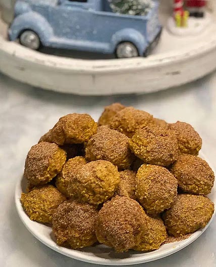 35 Calorie Pumpkin Spice Donut Holes