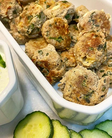 Spinach & Feta Turkey Meatballs