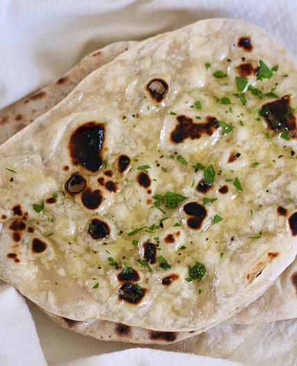 Sourdough Discard Naan Bread
