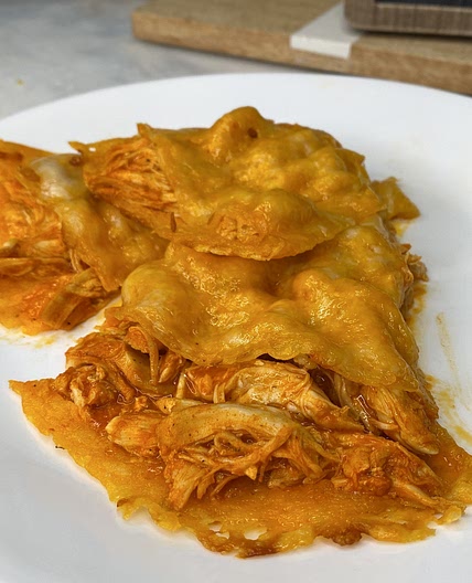 Low Carb Buffalo Chicken Quesadilla