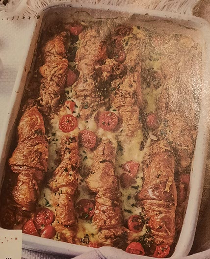 Savoury croissant strata