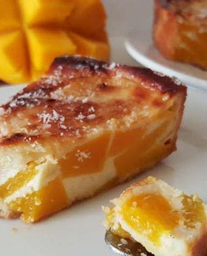 Clafoutis mangue coco